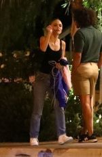 LILY-ROSE DEPP and Timothee Chalamet Night Out in Los Angeles 10/25/2019
