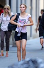 LILY-ROSE DEPP Leaves a Gym in New York 10/11/2019