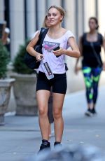 LILY-ROSE DEPP Leaves a Gym in New York 10/11/2019