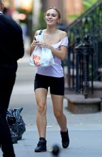 LILY-ROSE DEPP Leaves a Gym in New York 10/11/2019
