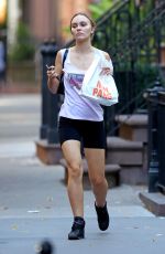 LILY-ROSE DEPP Leaves a Gym in New York 10/11/2019