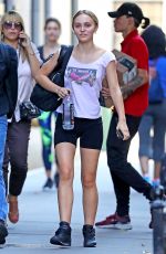 LILY-ROSE DEPP Leaves a Gym in New York 10/11/2019