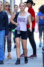 LILY-ROSE DEPP Leaves a Gym in New York 10/11/2019