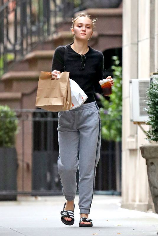LILY-ROSE DEPP Out for Snacks in New York 10/14/2019