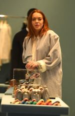 LINDSAY LOHAN Leaves Mercer Hotel in New York 10/24/2019