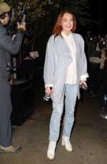 LINDSAY LOHAN Leaves Mercer Hotel in New York 10/24/2019