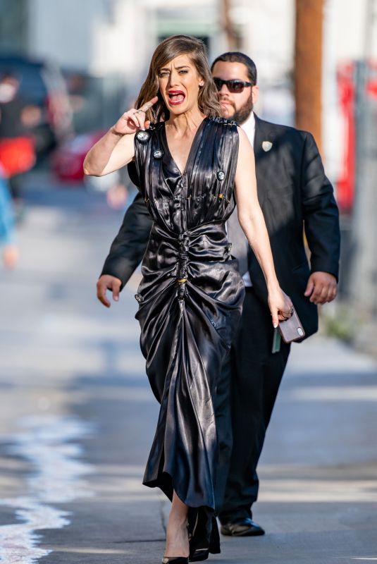 LIZZY CAPLAN Arrives at Jimmy Kimmel Live in Los Angeles 10/17/2019