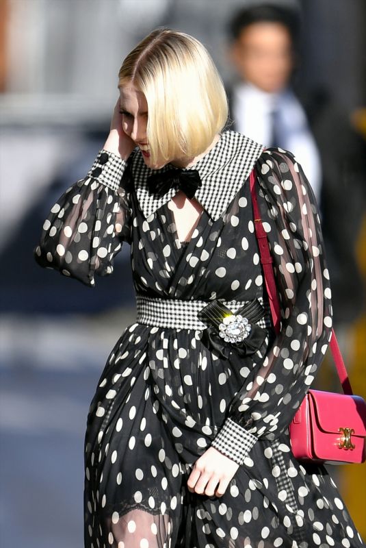 LUCY BOYNTON Arrives at Jimmy Kimmel Live in Los Angeles 09/30/2019