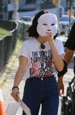 LUCY HALE and Zane Holtz on the Set of Katy Keene in New York 10/07/2019