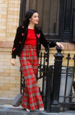 LUCY HALE and Zane Holtz on the Set of Katy Keene in New York 10/07/2019
