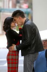 LUCY HALE on the Set of Katy Keene in New York 10/02/2019