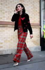 LUCY HALE on the Set of Katy Keene in New York 10/02/2019