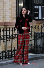 LUCY HALE on the Set of Katy Keene in New York 10/02/2019