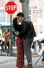 LUCY HALE on the Set of Katy Keene in New York 10/02/2019