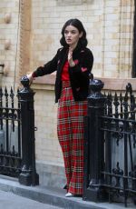 LUCY HALE on the Set of Katy Keene in New York 10/02/2019