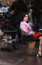 LUCY HALE on the Set of Katy Keene in New York 10/10/2019
