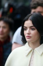LUCY HALE on the Set of Katy Keene in New York 10/16/2019