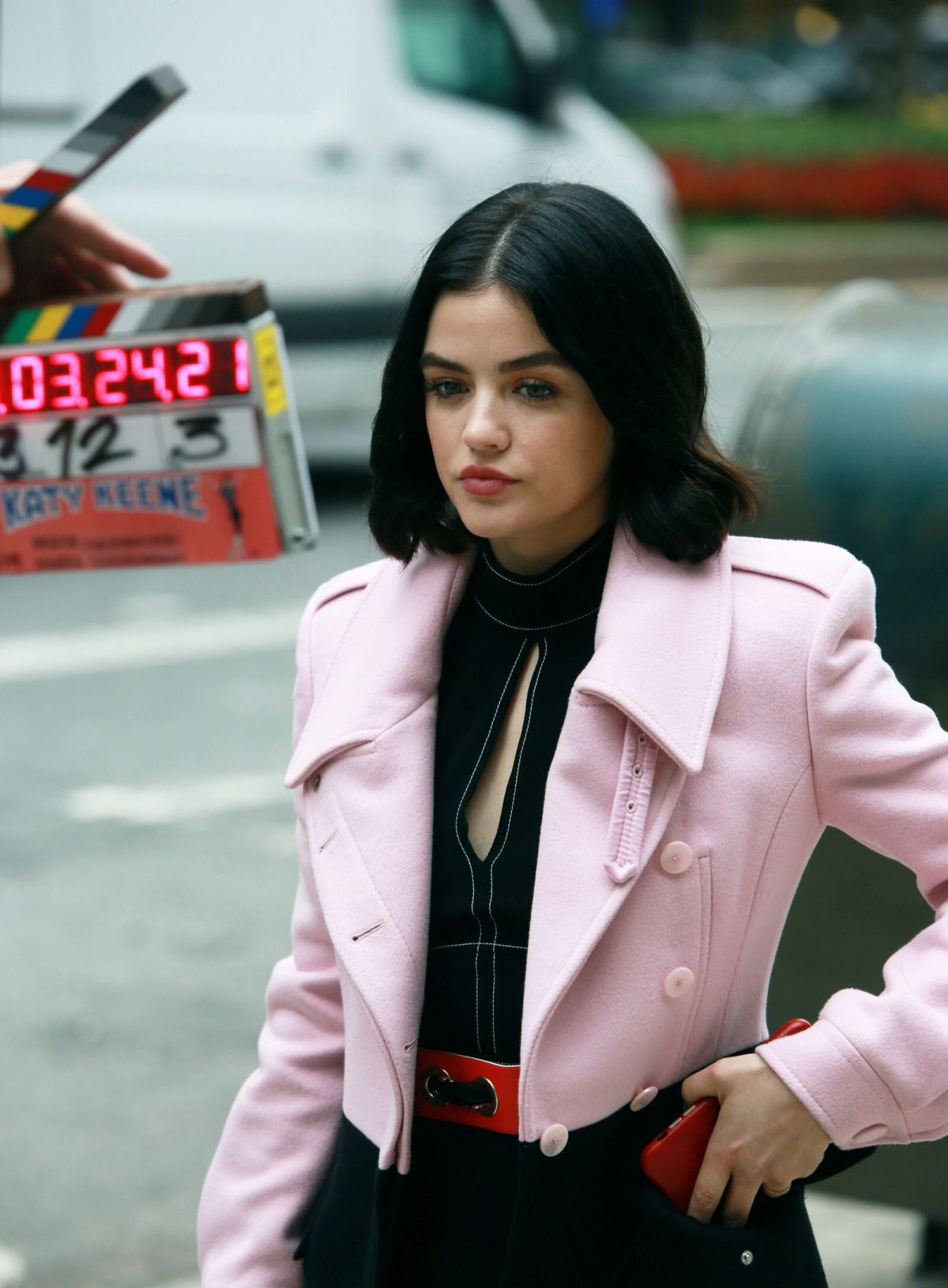 LUCY HALE on the Set of Katy Keene in New York 10/16/2019 – HawtCelebs