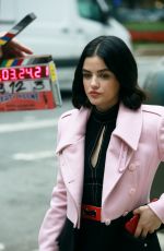 LUCY HALE on the Set of Katy Keene in New York 10/16/2019