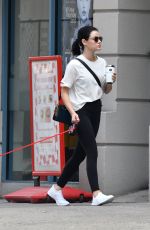 LUCY HALE Out with Her Dog in New York 09/30/2019