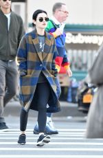 LUCY HALE Put and About in New York 10/16/2019