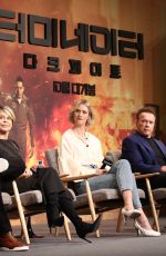 MACKENZIE DAVIS and NATALIA REYES at Terminator: Dark Fate Publicity Event in Seoul 10/21/2019