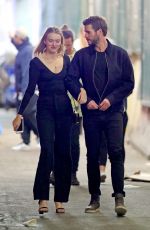 MADDISON BROWN and Liam Hemsworth Out in New York 10/11/2019