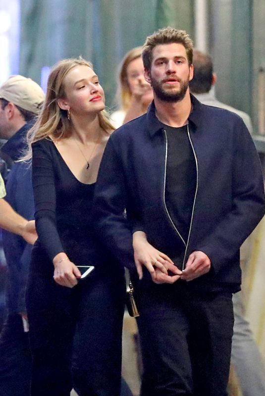 MADDISON BROWN and Liam Hemsworth Out in New York 10/11/2019