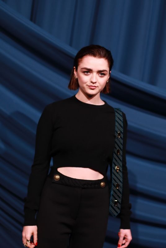 MAISIE WILLIAMS at Bof 500 Photocall at Paris Fashion Week 09/30/2019