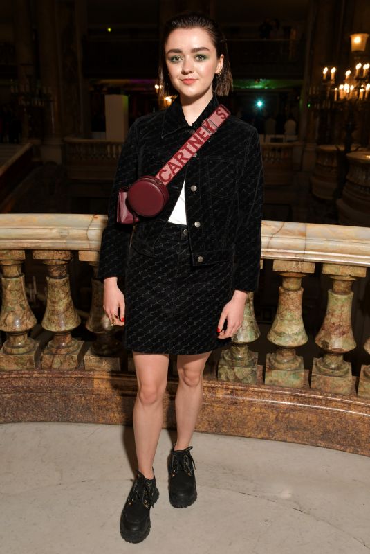 MAISIE WILLIAMS at Stella McCartney Show at Paris Fashion Week 09/30/2019