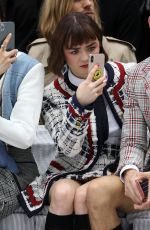 MAISIE WILLIAMS at Thom Browne Show at Paris Fashion Week 09/29/2019