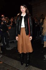 MARGARET QUALLEY Arrives at Celine Show at Paris Fashion Week 09/27/2019