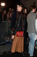 MARGARET QUALLEY Arrives at Celine Show at Paris Fashion Week 09/27/2019