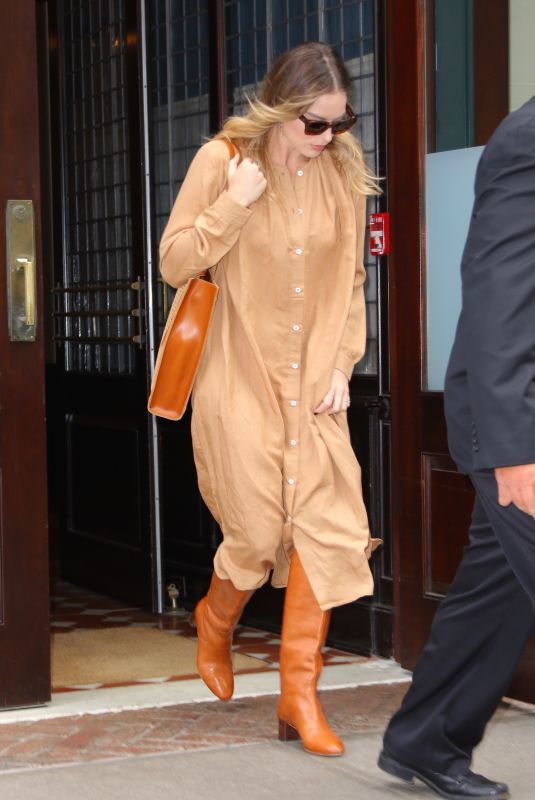 MARGOT ROBBIE Leaves Her Hotel in New York 10/07/2019