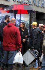 MARISKA HARGITAY on the Set of Law and Erder: Special Victims Unit in New York 10/30/2019