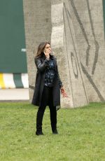 MARISKA HARGITAY on the Set of Law and Erder: SVU in New York 10/07/2019