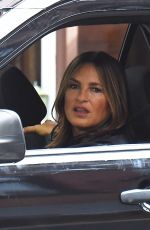 MARISKA HARGITAY on the Set of Law and Erder: SVU in New York 10/07/2019