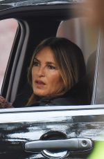 MARISKA HARGITAY on the Set of Law and Erder: SVU in New York 10/07/2019