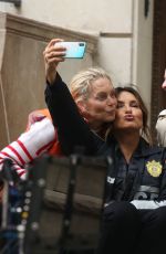 MARISKA HARGITAY on the Set of Law and Erder: SVU in New York 10/17/2019