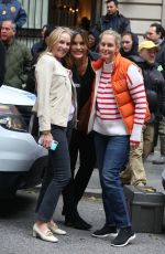 MARISKA HARGITAY on the Set of Law and Erder: SVU in New York 10/17/2019