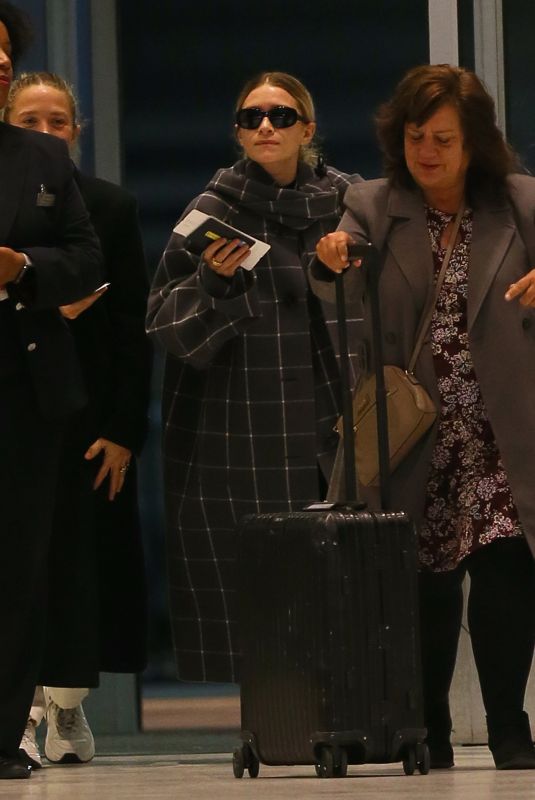 MARY KATE and ASHLEY OLSEN at JFK Airport in New York 10/23/2019