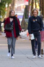 MAYA HAWKE and Charlie Plummer Out in New York 10/24/2019