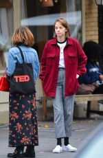 MAYA HAWKE Out with a Friend in New York 10/28/2019