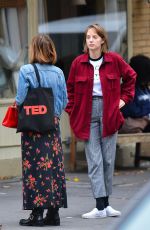 MAYA HAWKE Out with a Friend in New York 10/28/2019