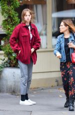 MAYA HAWKE Out with a Friend in New York 10/28/2019