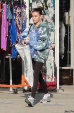 MDISON BEER Shopping at American Vintage Clothing Store in Los Angeles 10/14/2019