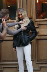 MEGAN MCKENNA on the Set of Easilocks Hair Photosshoot in Kings Cross 10/11/2019