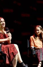 MELANIE SCOFRANO, DOMINIQUE PROVOST-CHALKLEY and KATHERINE BARRELL at Wynonna Earp Panel at NY Comic Con 10/05/2019