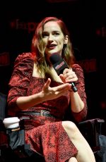MELANIE SCOFRANO, DOMINIQUE PROVOST-CHALKLEY and KATHERINE BARRELL at Wynonna Earp Panel at NY Comic Con 10/05/2019