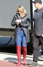 MELISSA BENOIST on the Set of Supergirl in Vancouver 10/01/2019